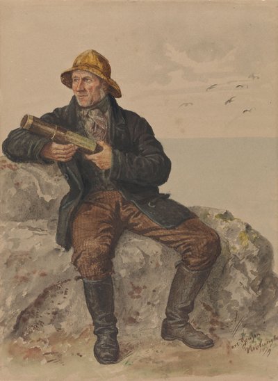 Lars Jensen, Nevlunghavn by Adolph Tidemand