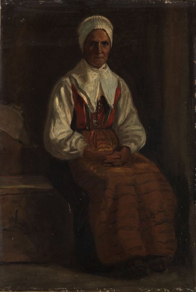 Peasant Woman by Adolph Tidemand