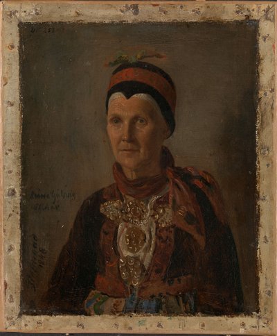 Portrait of Anna Gulsvig by Adolph Tidemand