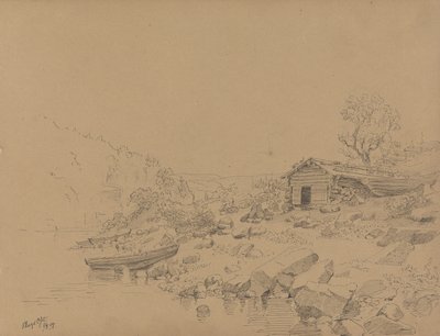 Beach Scene, Magooset by Adolph Tidemand