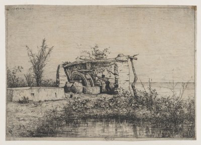 A Water Wheel in Bordighera (Italy) by Adolphe Appian