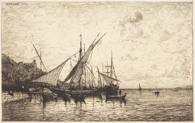 The Port of Monaco by Adolphe Appian