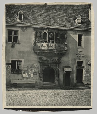 Alsacienne Façade, Corps de Garde at Colmar by Adolphe Braun