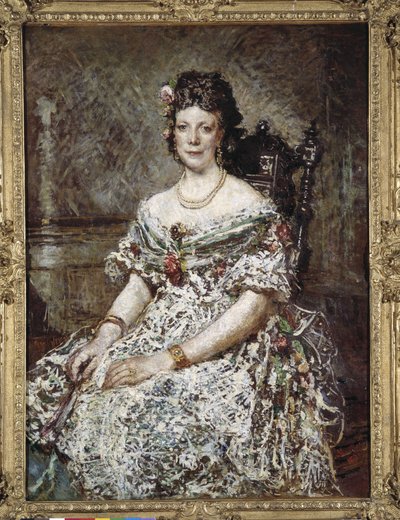 Portrait of Madame Pascal by Adolphe Joseph Thomas Monticelli