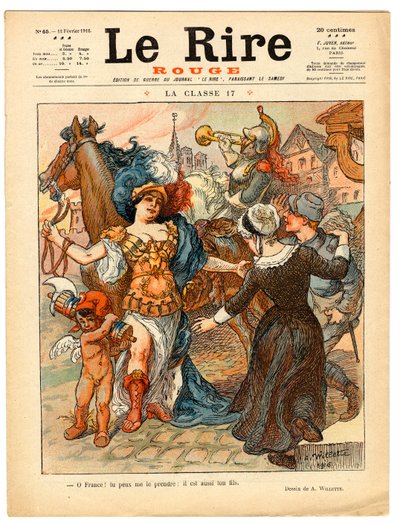 Cover of The Red Laughter, Satirical in Colors by Adolphe Leon Willette