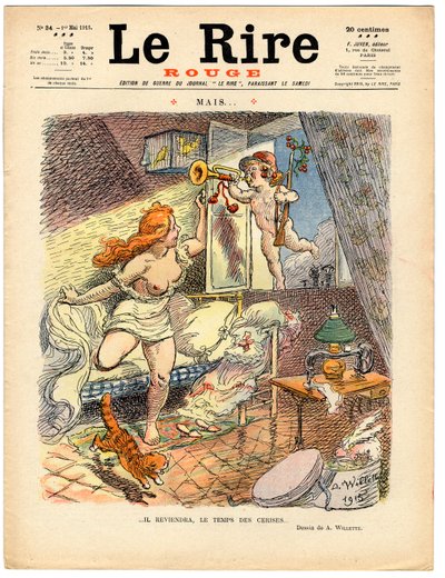 Cover of The Red Laughter, Satirical in Colors by Adolphe Leon Willette