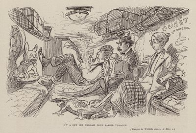 Only the English Know How to Travel by Adolphe Leon Willette