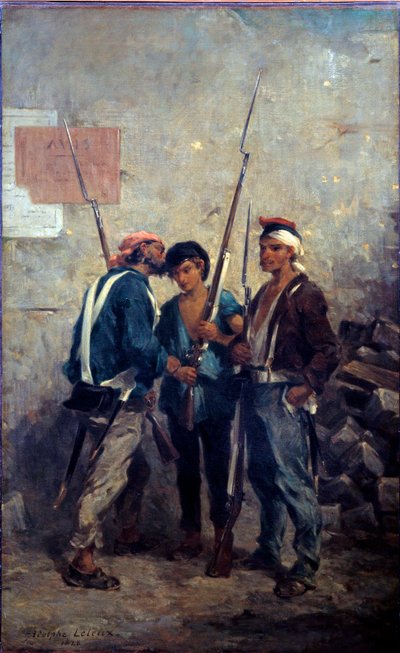 Revolution of 1848: The Slogan by Adolphe Pierre Leleux