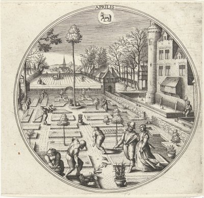 April by Adriaen Collaert