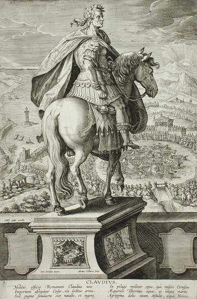 Claudius by Adriaen Collaert