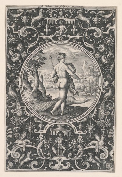 Juno, Plate 1, from the Judgement of Paris by Adriaen Collaert