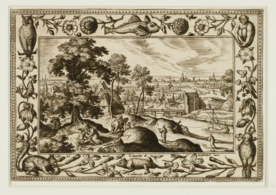 The Parable of the Good Samaritan, from Landscapes with Old and New Testament Scenes and Hunting Scenes by Adriaen Collaert