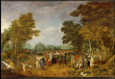 Feast on the Occasion of the Armistice of 1609 by Adriaen Pietersz. van de Venne