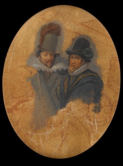 Portrait of Princes Maurits (1567-1625) and Frederik Hendrik (1584-1647) by Adriaen Pietersz van de Venne