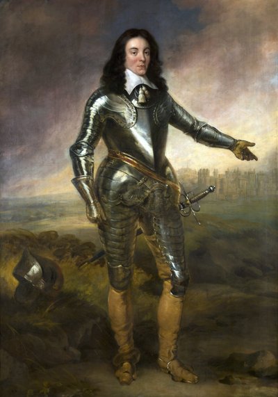 Portrait of Captain Poole in Armour by Adriaen attr.to Hanneman