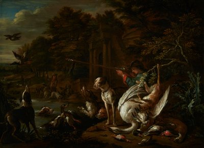 Huntsman with a Dead Swan at the Water