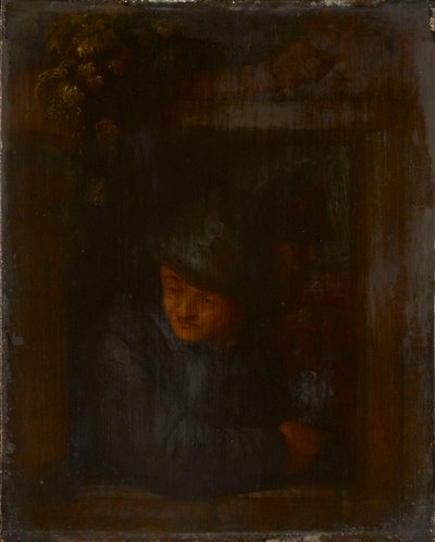 A Peasant Leaning on a Window Ledge by Adriaen van Ostade
