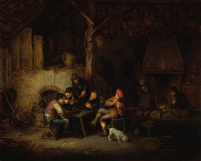 Peasant Society in the Tavern by Adriaen van Ostade
