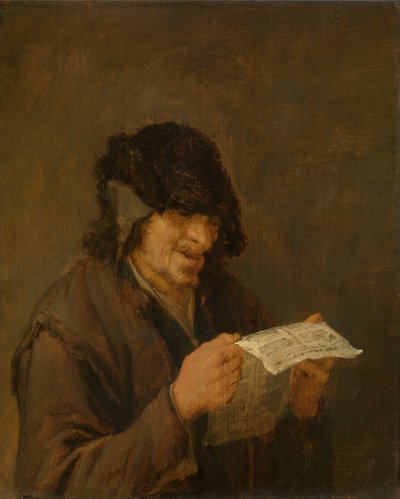 Man Reading a Newspaper by Adriaen van Ostade