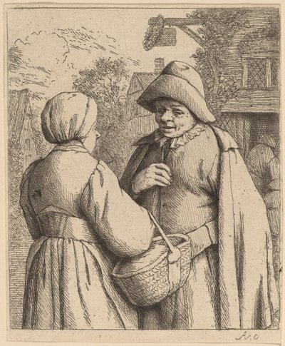 Man and Woman Conversing by Adriaen van Ostade