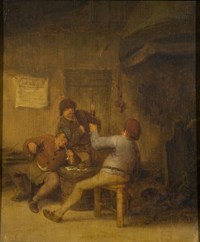 Peasants Drinking and Smoking by Adriaen van Ostade