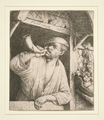 The Baker Sounding his Horn by Adriaen van Ostade