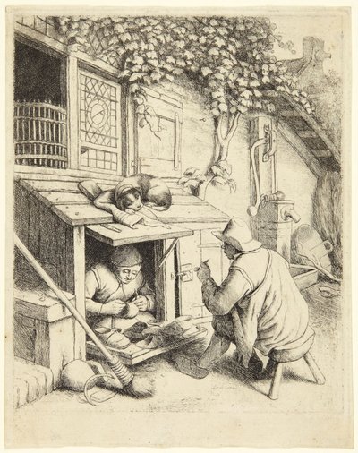 The Cobbler by Adriaen van Ostade