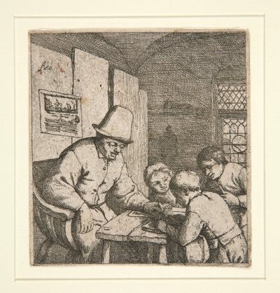 The Schoolmaster by Adriaen van Ostade