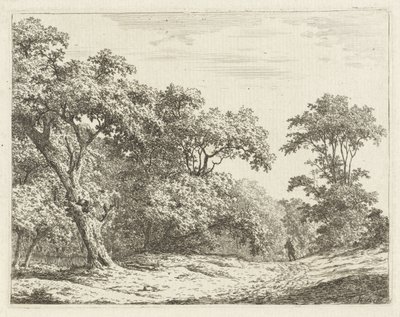 Landscape with Trees and a Man on the Road by Adrianus Serné