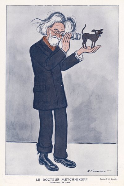 Elie Metchnikoff, Russian zoologist by Adrien Barrere