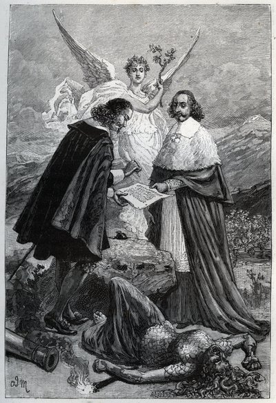 Allegory of the Pyrenees Peace Treaty on November 7 by Adrien Emmanuel Marie