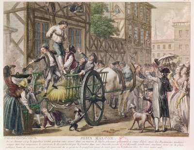 Chastisement of John Malcom by the Boston Populace on January 25th 1774, c.1785 by Adrien Pierre Francois Godefroy