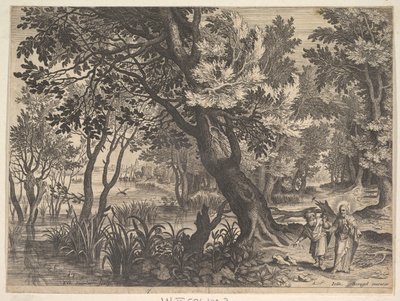 Landscape with Christ Tempted by the Devil by Aegidius Sadeler II