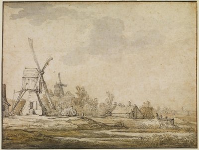 A Landscape with Mills by Aelbert Cuyp