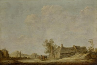 Sunny Dune Landscape with Draw Well by Aelbert Cuyp