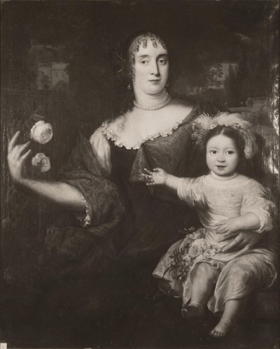 Double Portrait of Maria van Berckel and Her Daughter by After Jan de Baen