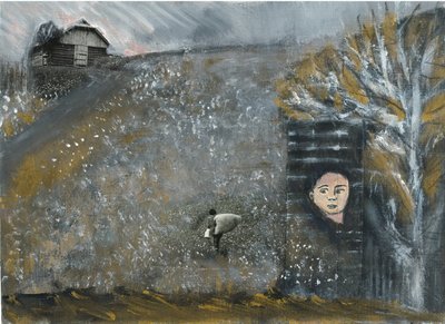 Rural Field Hidden Gaze by Agnieszka Paluch