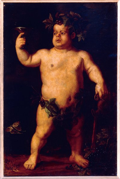 Portrait of the Dwarf Morgante as Bacchus by Agnolo Bronzino
