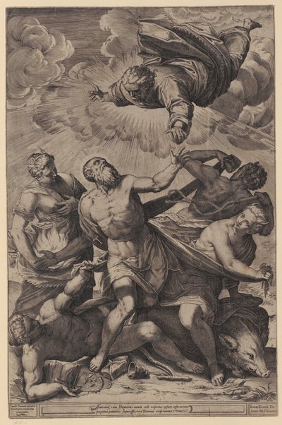 Mystical Marriage of Saint Catherine by Agostino Carracci