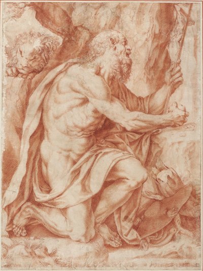 Saint Jerome by Agostino Carracci