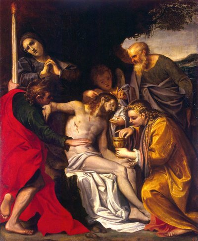 The Lamentation of Christ by Agostino Carracci