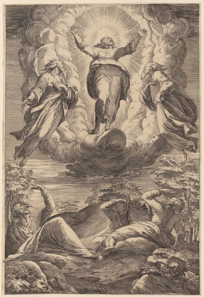 Transfiguration by Agostino Carracci