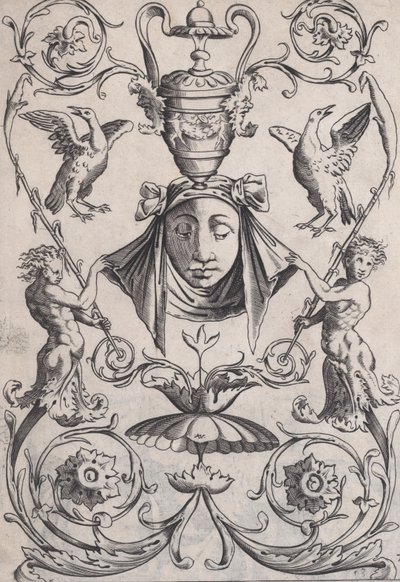 Ornamental Panel, ca. 1514-36 by Agostino Veneziano