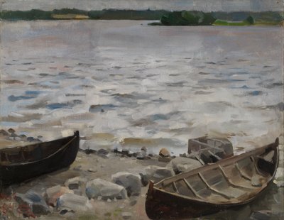 Boats on the Shore by Akseli Gallen-Kallela
