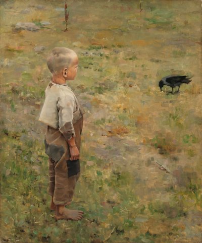 Boy with a Crow by Akseli Gallen-Kallela