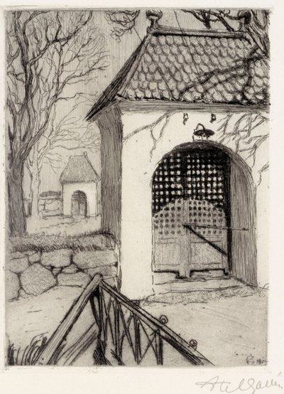 Gate of the Rauma Graveyard by Akseli Gallen-Kallela