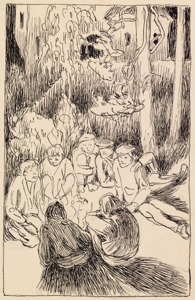 The Brothers on Sonninmäki Heath by Akseli Gallen-Kallela