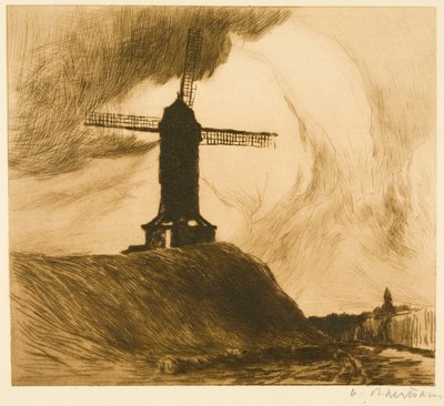 Mill on the Walls I (Bruges) by Albert Baertsoen