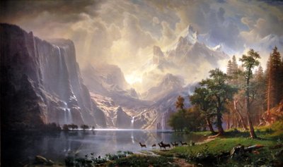 Among the Sierra Nevada, California by Albert Bierstadt