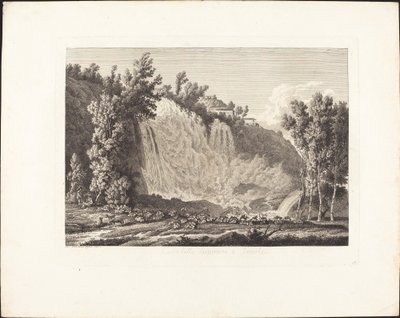 Upper Waterfall at Tivoli by Albert Christoph Dies